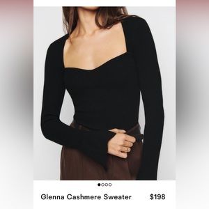 Glenna cashmere sweater, reformation size small. New with tags